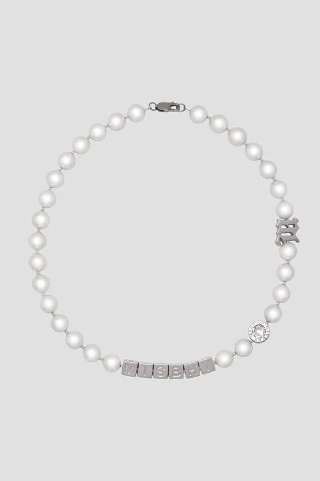 WomenMen Jewelry MISBHV NY Bead Necklace White