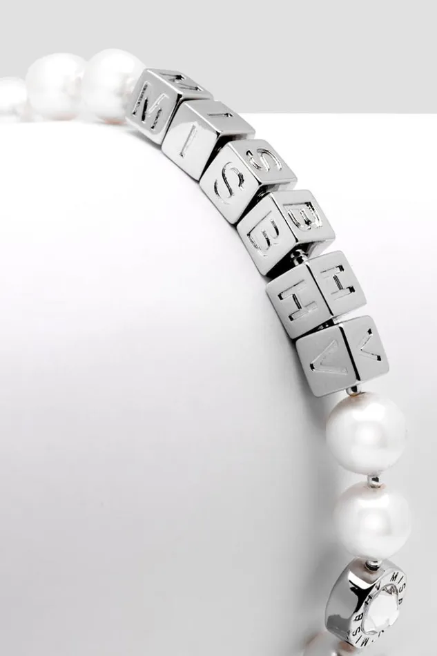 WomenMen Jewelry MISBHV NY Bead Necklace White