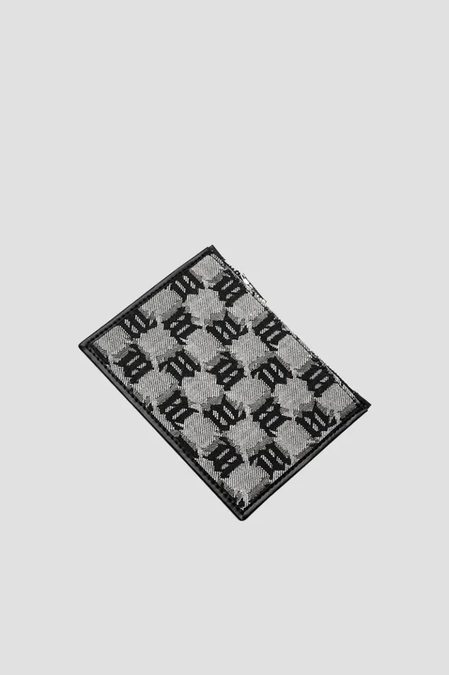 WomenMen Wallets MISBHV Jacquard Monogram Card Holder Multicolor