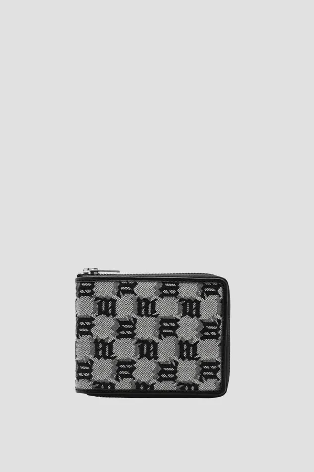 WomenMen Wallets MISBHV Jacquard Monogram Zipped Wallet Multicolor