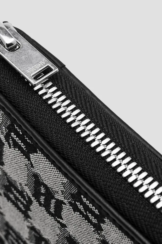 WomenMen Wallets MISBHV Jacquard Monogram Zipped Wallet Multicolor