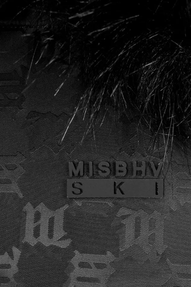 Women Outerwear MISBHV Nylon Monogram Ski Puffer Black