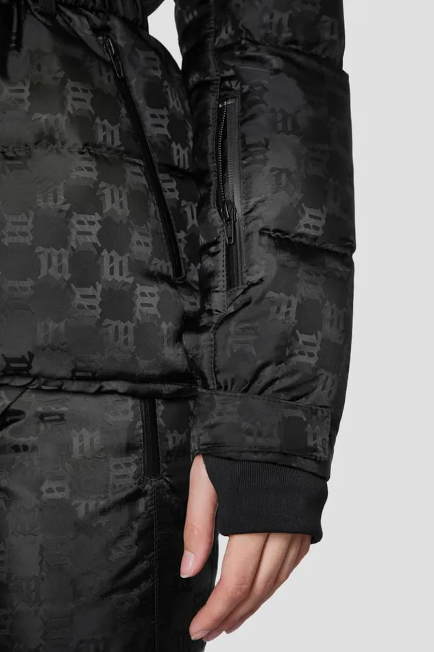 Women Outerwear MISBHV Nylon Monogram Ski Puffer Black