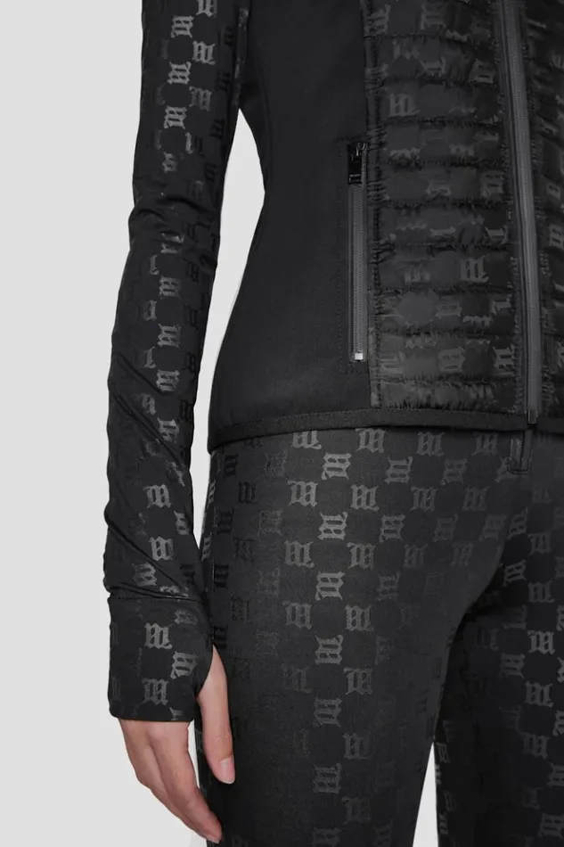 Women Outerwear MISBHV Nylon Monogram Vest Ski Black