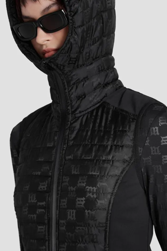 Women Outerwear MISBHV Nylon Monogram Vest Ski Black
