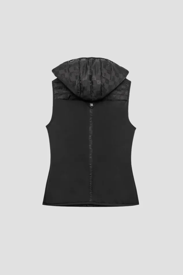 Women Outerwear MISBHV Nylon Monogram Vest Ski Black