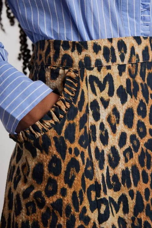 Women Skirts Damson Madder Hyan Midi Skirt 8211 Leopard