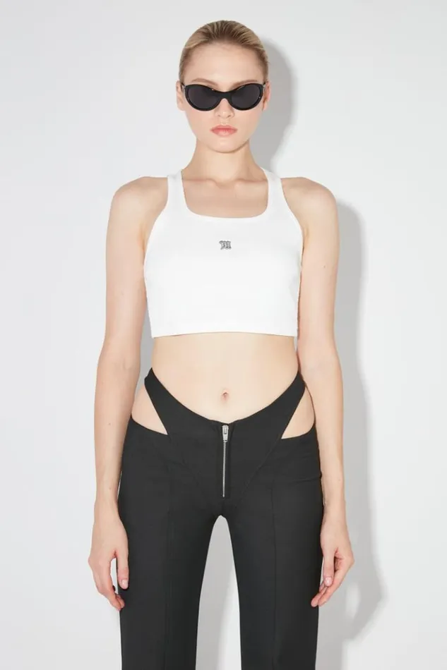 Women TShirts MISBHV Cropped M Tank Top White