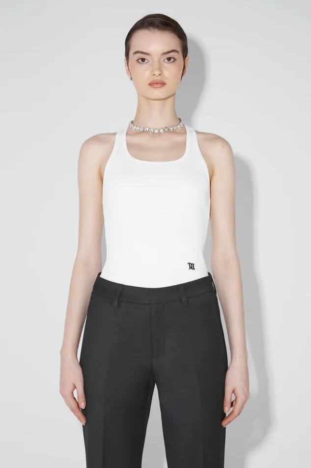 Women TShirts MISBHV The M Tank Top White