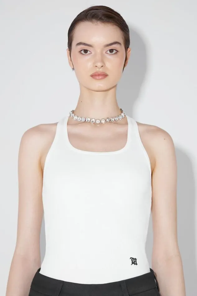 Women TShirts MISBHV The M Tank Top White