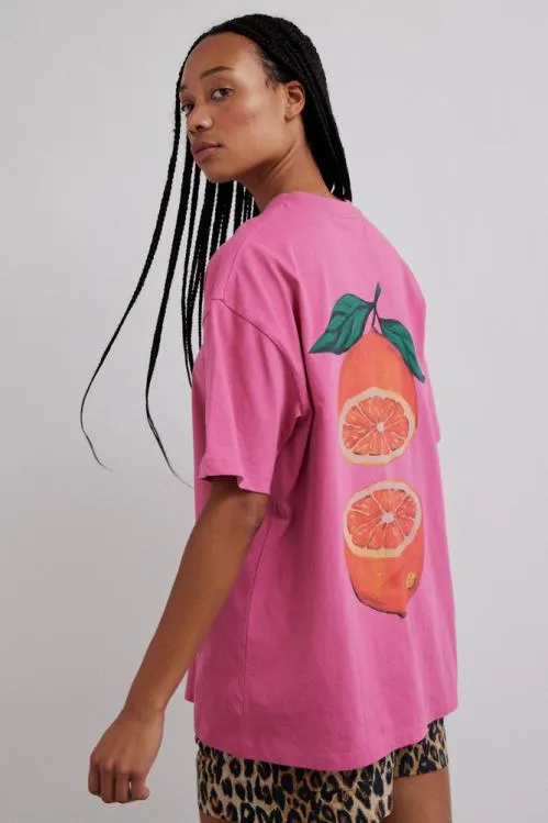 Women Tops Damson Madder Grapefruit Tee