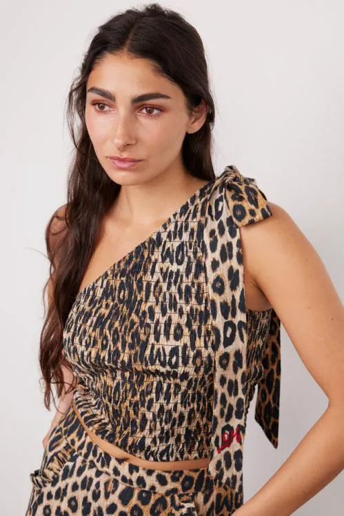 Women Tops Damson Madder Zadie Asym Top 8211 Leopard