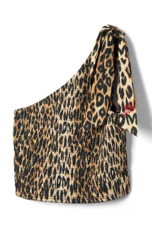 Women Tops Damson Madder Zadie Asym Top 8211 Leopard