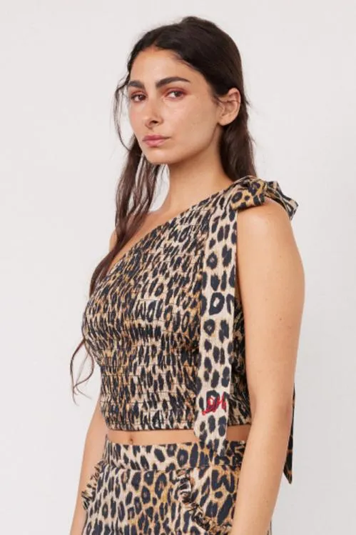 Women Tops Damson Madder Zadie Asym Top 8211 Leopard