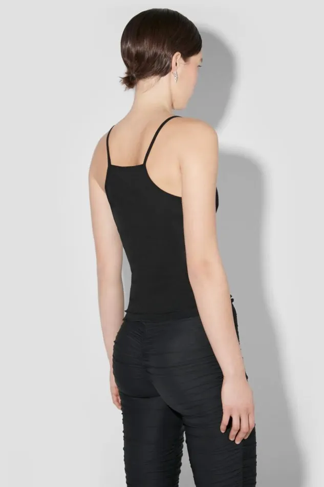 Women Tops MISBHV Crystal Mesh Tank Top Black