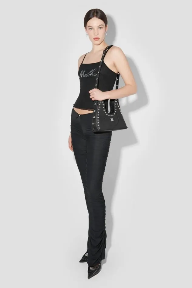 Women Tops MISBHV Crystal Mesh Tank Top Black