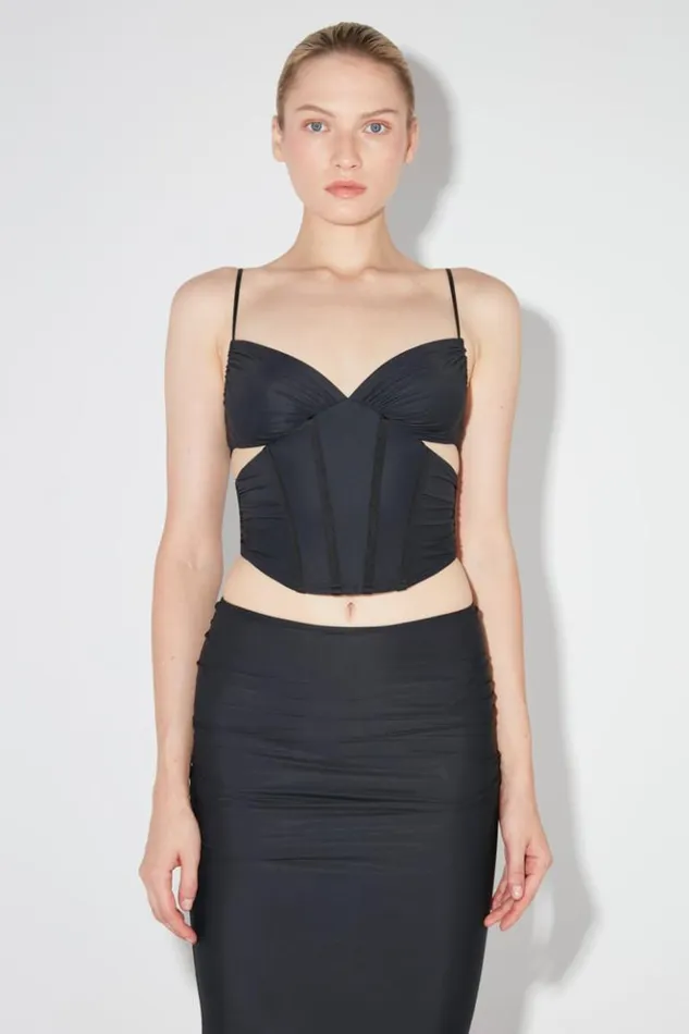 Women Tops MISBHV Lycra Corset Black