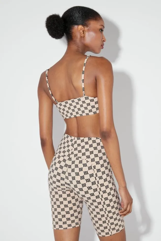 Women Tops MISBHV Monogram Spaghetti Bralette Beige