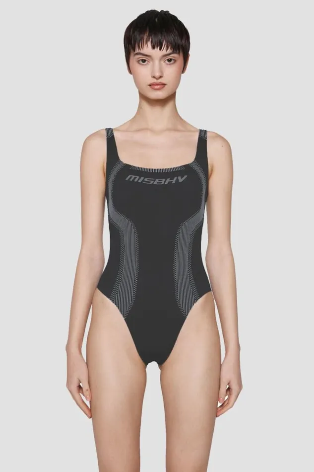 Women Tops MISBHV Sport Bodysuit Muted Black