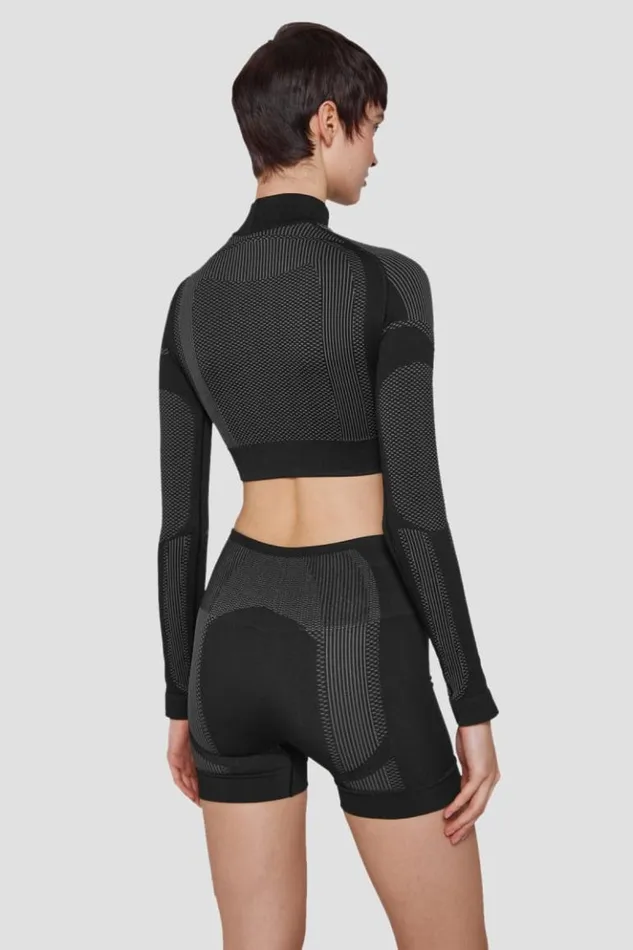Women Tops MISBHV Sport Cropped Longsleeve Muted Black