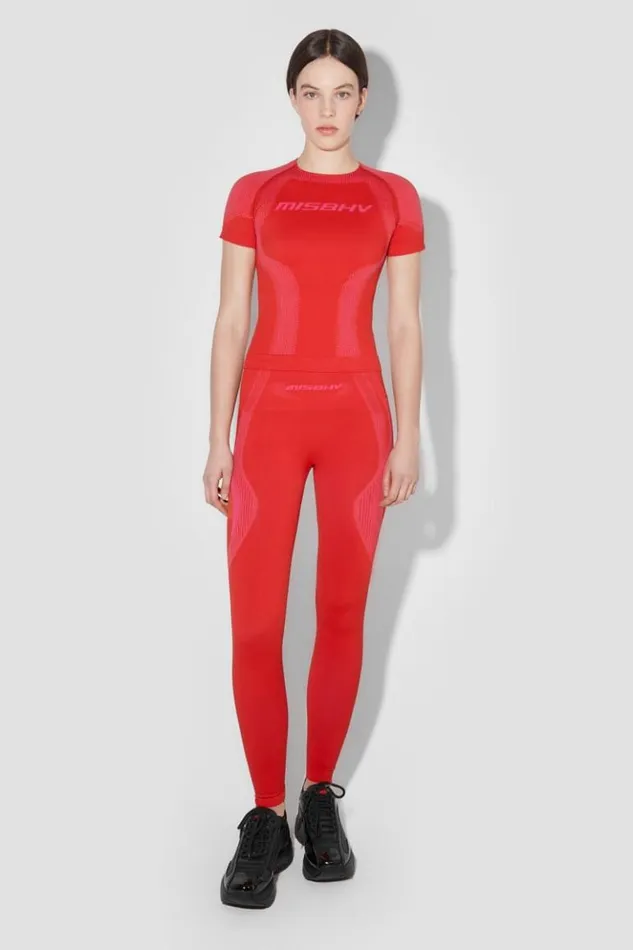 Women Tops MISBHV Sport TShirt Coral Red