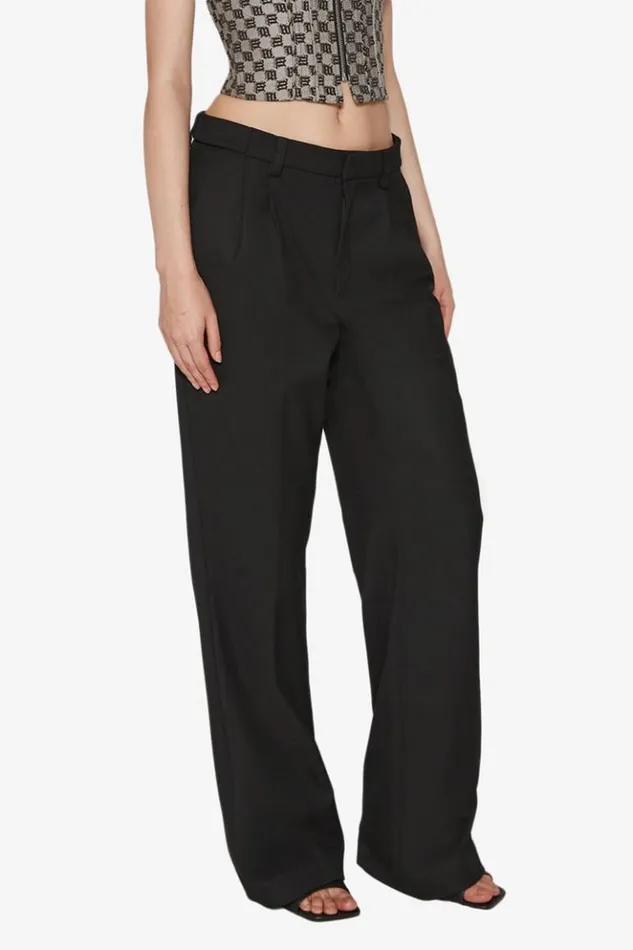 Women Trousers MISBHV Oversized Tailored Trousers Black
