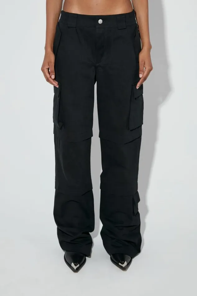 Women Trousers MISBHV Work Trousers Black