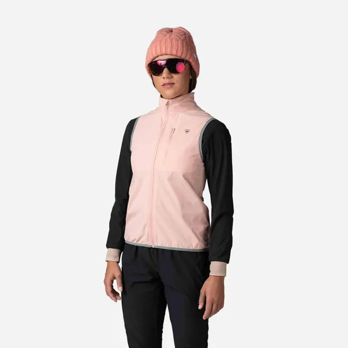 Women Women039s Active Versatile XC Ski Vest Pastelpink Rossignol Softshell and Lightweight Jackets