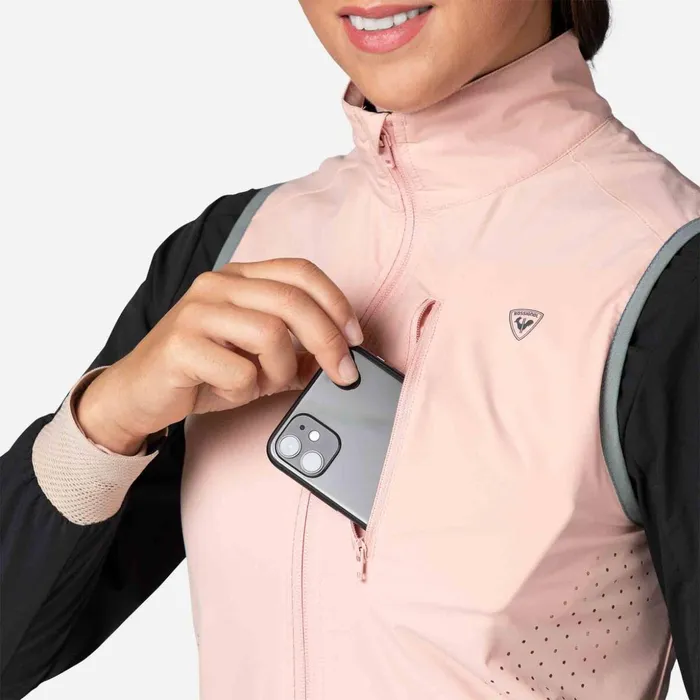 Women Women039s Active Versatile XC Ski Vest Pastelpink Rossignol Softshell and Lightweight Jackets