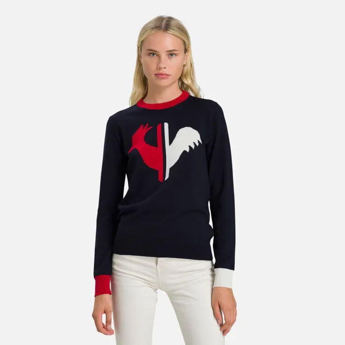 Women Women039s Alya Round Neck Sweater Darknavy715 Rossignol Sweatshirts and Pullovers
