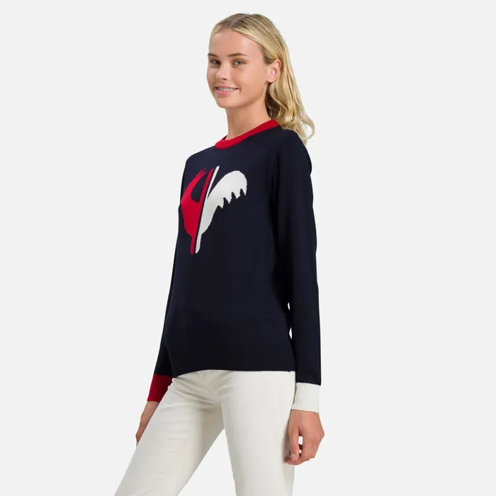 Women Women039s Alya Round Neck Sweater Darknavy715 Rossignol Sweatshirts and Pullovers