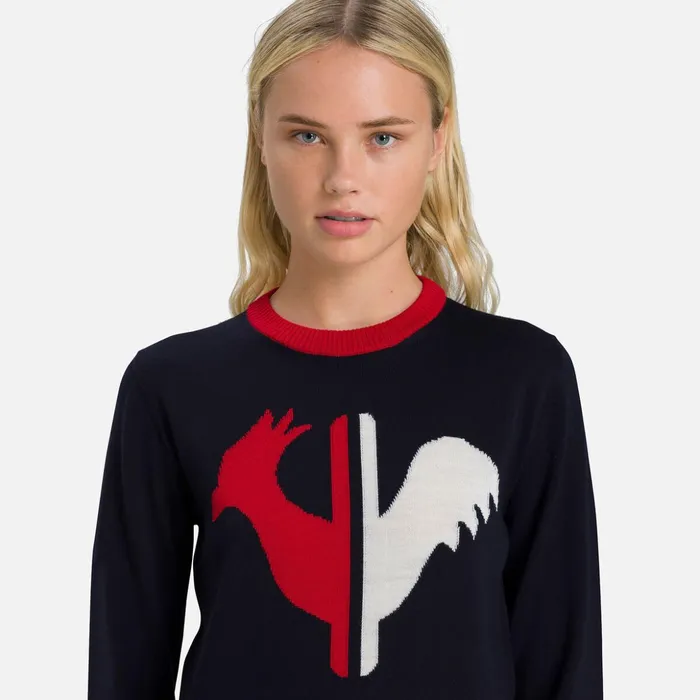 Women Women039s Alya Round Neck Sweater Darknavy715 Rossignol Sweatshirts and Pullovers