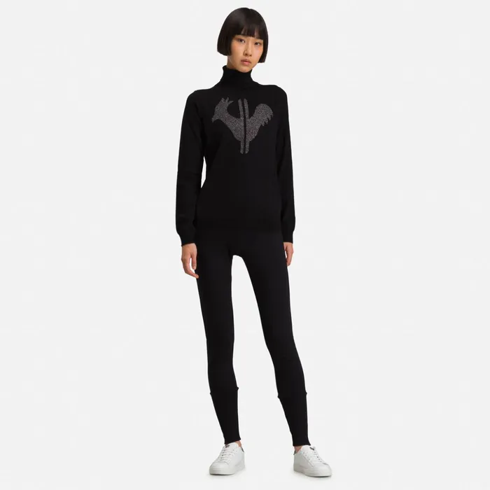 Women Women039s Classique Roll Neck Sweater Black200 Rossignol Sweatshirts and Pullovers
