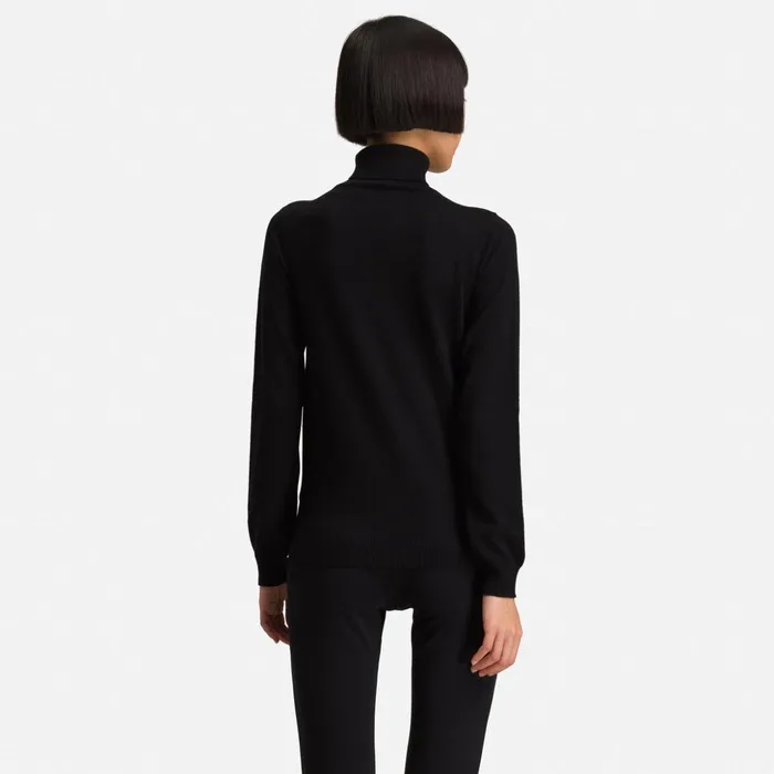 Women Women039s Classique Roll Neck Sweater Black200 Rossignol Sweatshirts and Pullovers