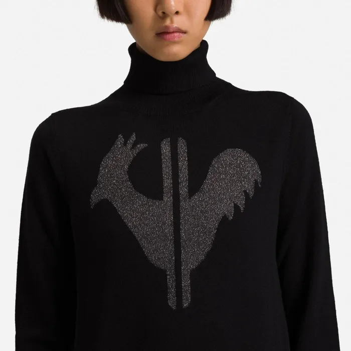 Women Women039s Classique Roll Neck Sweater Black200 Rossignol Sweatshirts and Pullovers