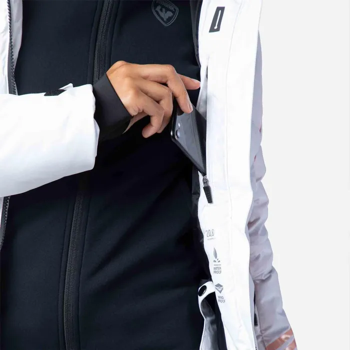 Women Women039s Courbe Ski Jacket White100 Rossignol Ski and Snowboard Jackets