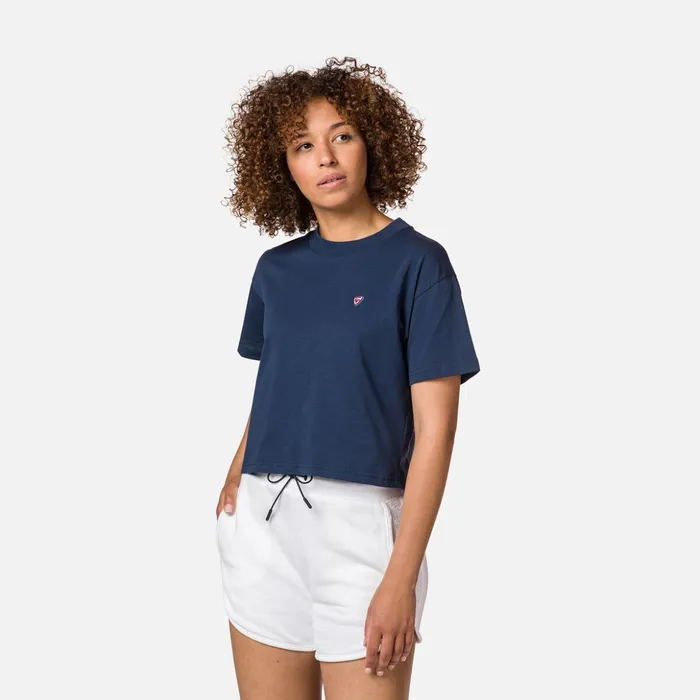 Women Women039s Crop Tee Darknavy715 Rossignol Polos and Tees