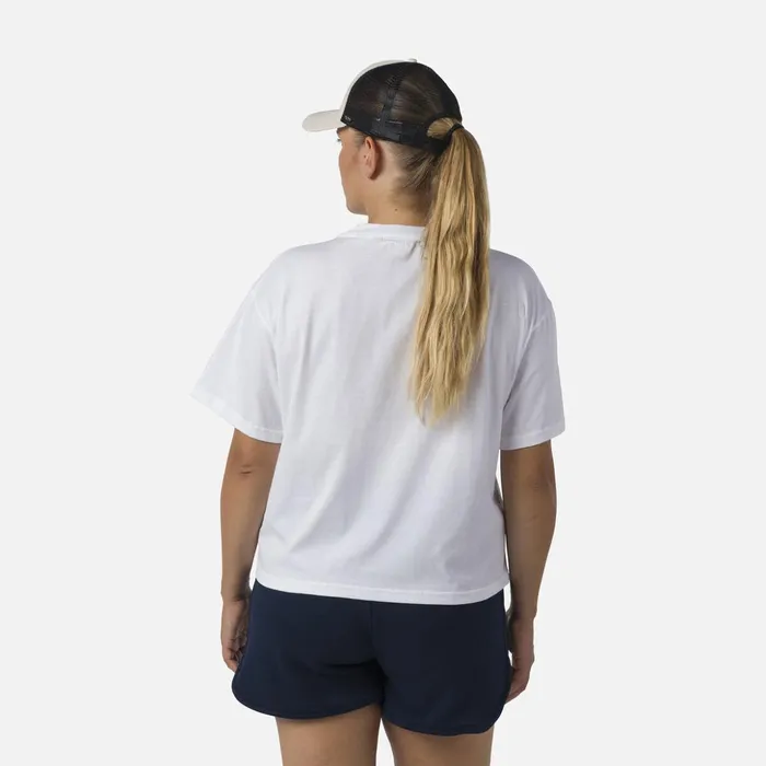 Women Women039s Crop Tee White100 Rossignol Polos and Tees