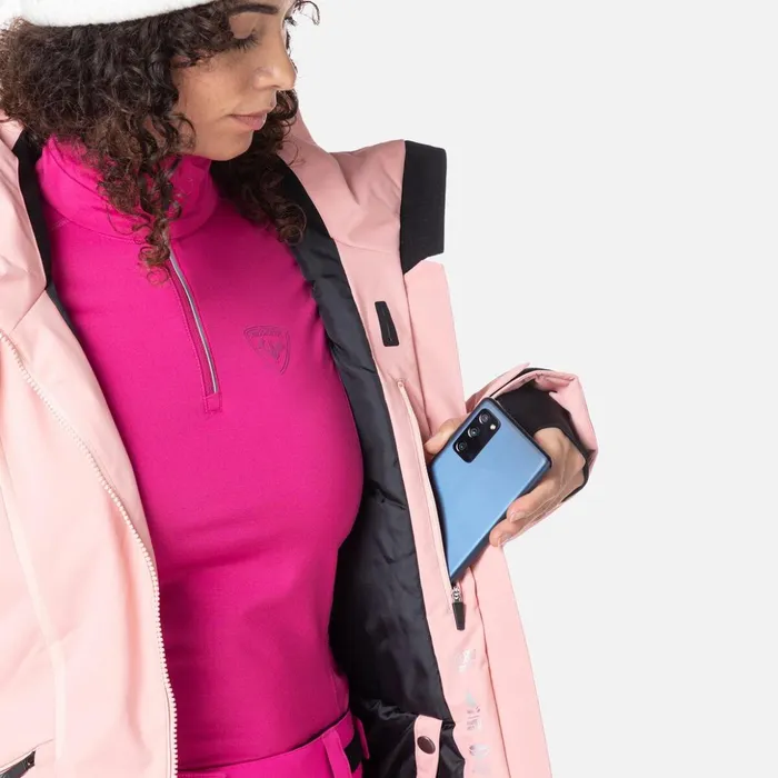Women Women039s Flat Ski Jacket Cooperpink Rossignol Ski and Snowboard Jackets