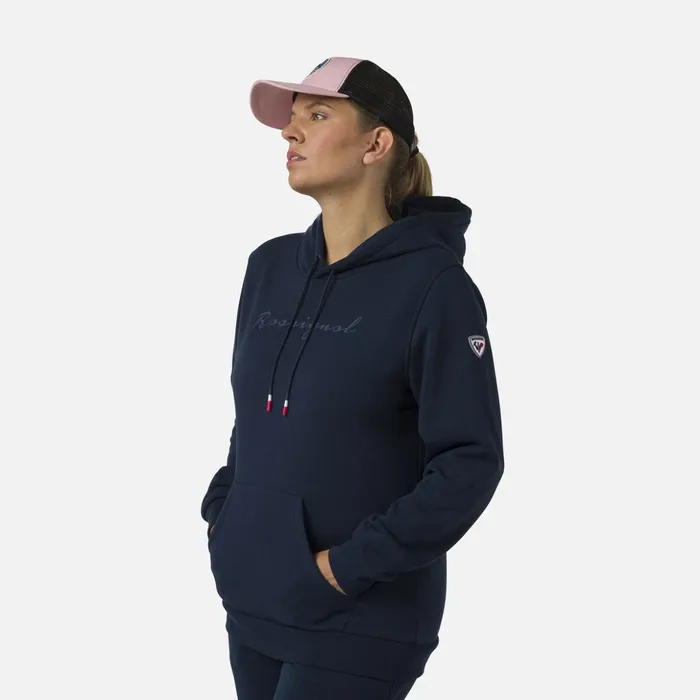 Women Women039s Hooded Logo Fleece Sweatshirt Darknavy715 Rossignol Sweatshirts and Pullovers