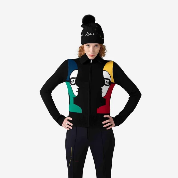 Women Women039s JCC Galina Full Zip Knit Top Black200 Rossignol Sweatshirts and Pullovers
