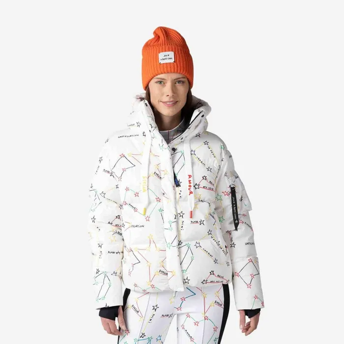 Women Women039s JCC Modul Printed Down Bomber Jacket White100 Rossignol Ski and Snowboard Jackets Women Women039s JCC Modul Printed Down Bomber Jacket White100 Rossignol Ski and Snowboard Jackets