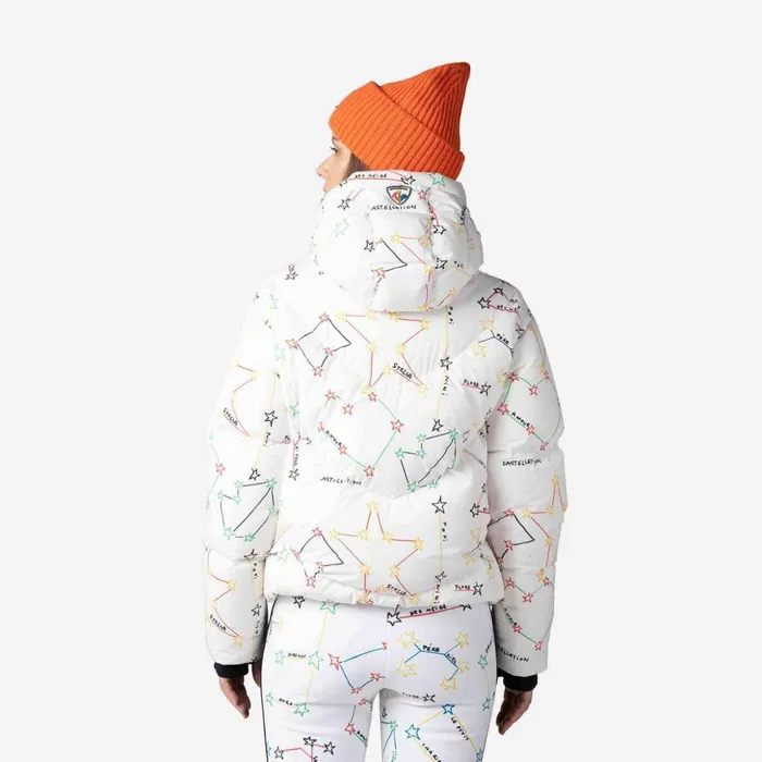 Women Women039s JCC Modul Printed Down Bomber Jacket White100 Rossignol Ski and Snowboard Jackets