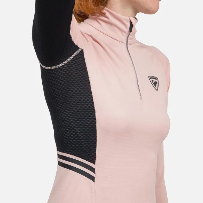 Women Women039s Poursuite HalfZip Baselayer Top Powderpink337 Rossignol Baselayers