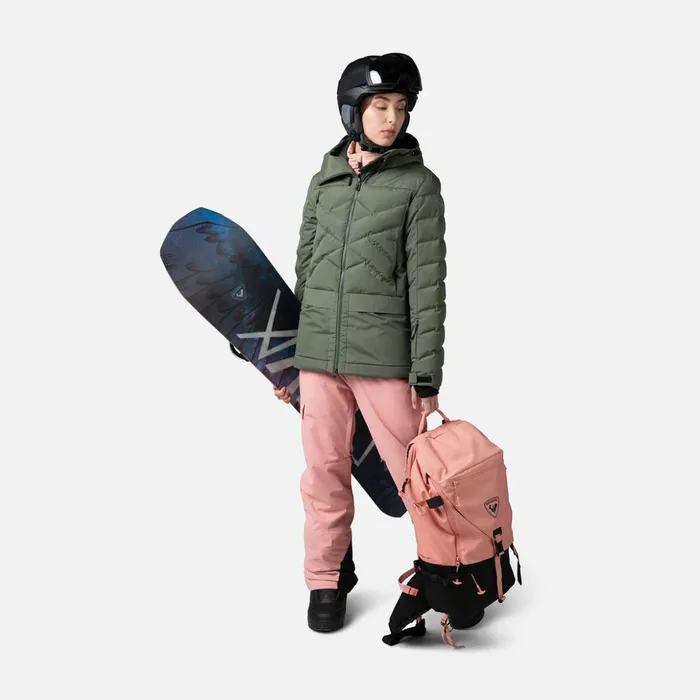 Women Women039s Puffy Ski Parka Ebonygreen Rossignol Ski and Snowboard Jackets
