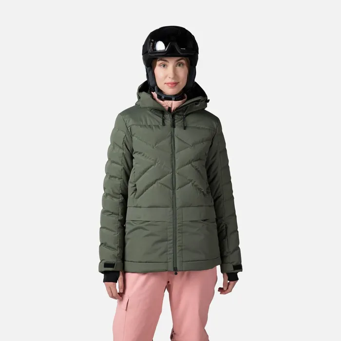 Women Women039s Puffy Ski Parka Ebonygreen Rossignol Ski and Snowboard Jackets