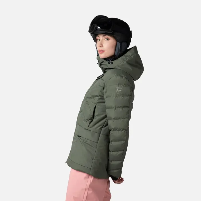 Women Women039s Puffy Ski Parka Ebonygreen Rossignol Ski and Snowboard Jackets