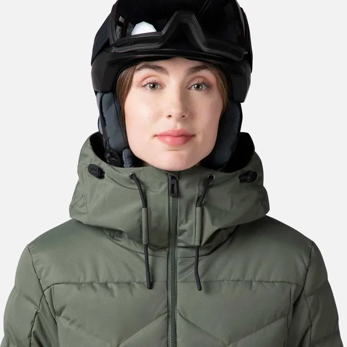 Women Women039s Puffy Ski Parka Ebonygreen Rossignol Ski and Snowboard Jackets