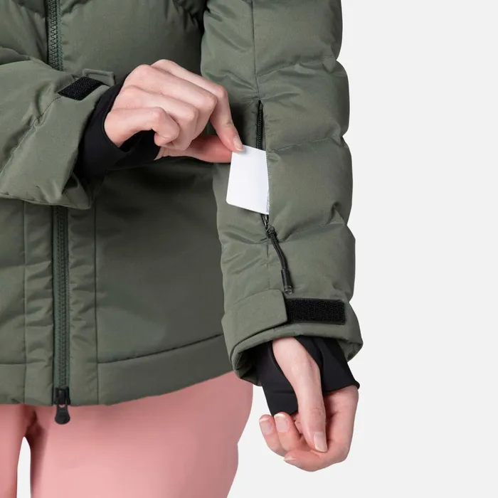 Women Women039s Puffy Ski Parka Ebonygreen Rossignol Ski and Snowboard Jackets