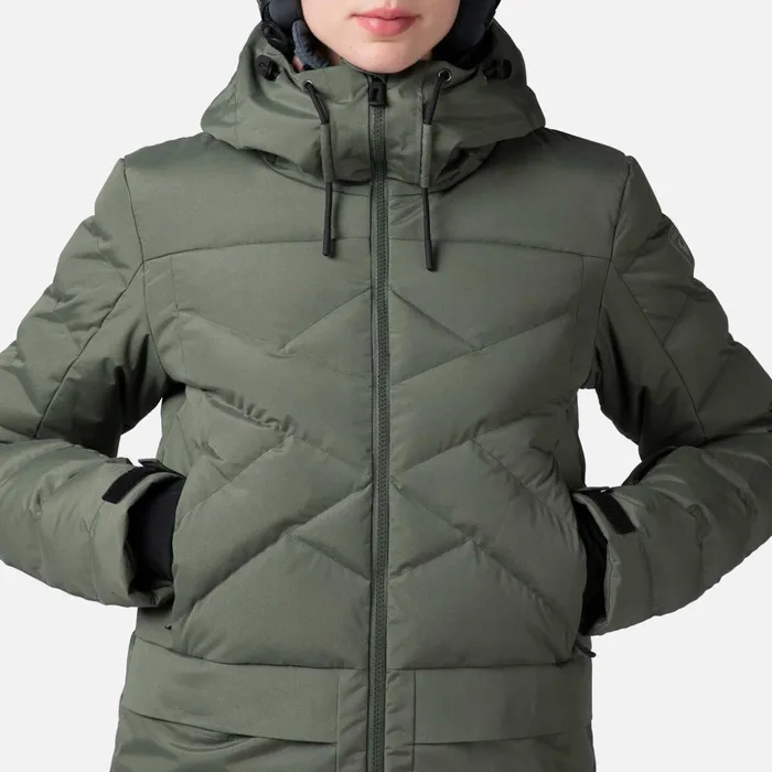 Women Women039s Puffy Ski Parka Ebonygreen Rossignol Ski and Snowboard Jackets